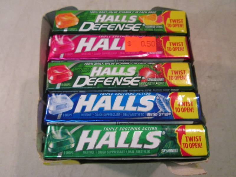 lot 69 image: 20 Packs of Assorted Flavored Halls...