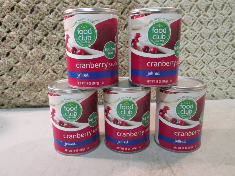 lot 76 image: 5 Cans of Jellied Cranberry Sauce B...