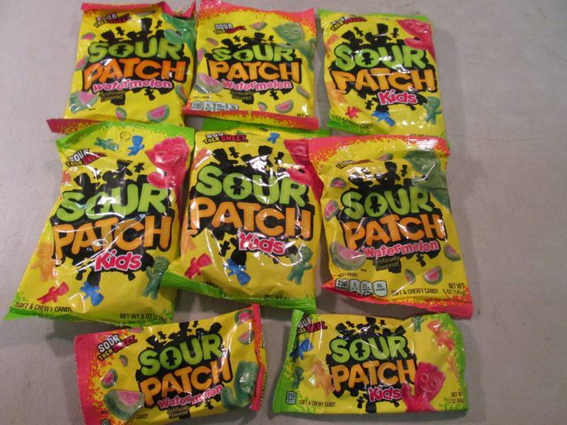 lot 146 image: Assorted Bags of Sour Patch Candy  ...