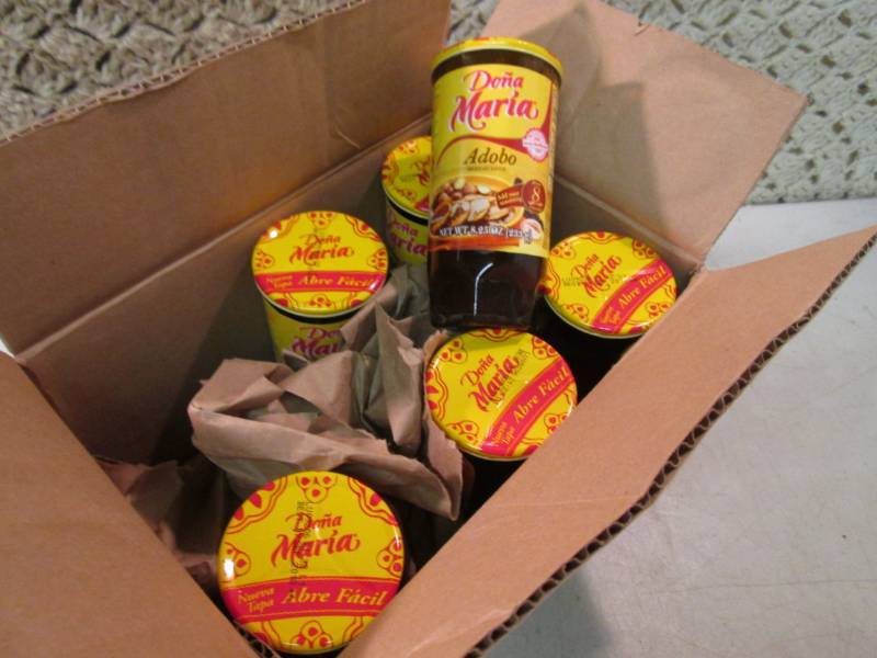 lot 170 image: 6 Jars of Dona Maria Adobo Mexican ...