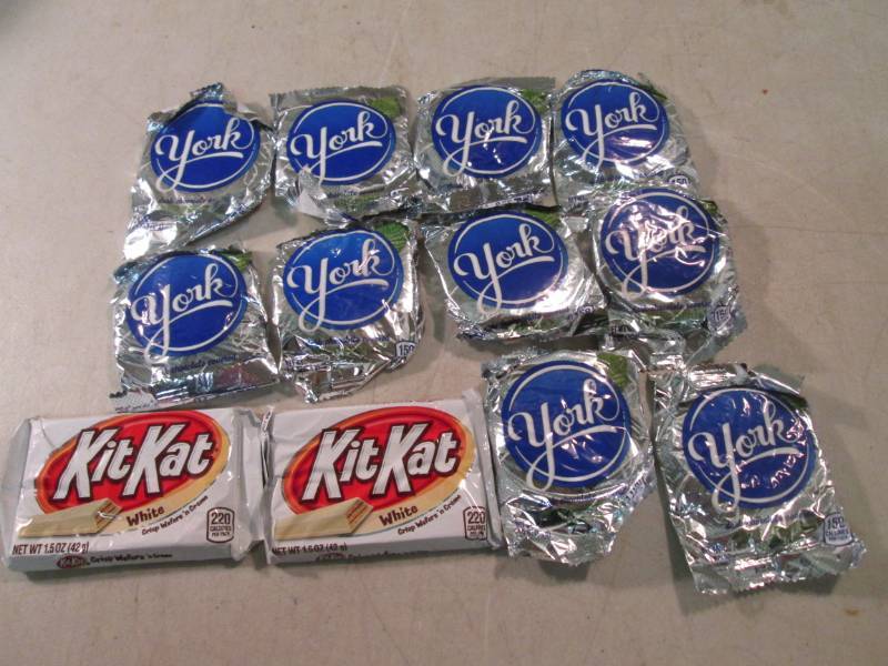 lot 173 image: York Peppermint Patties and Kit Kat...