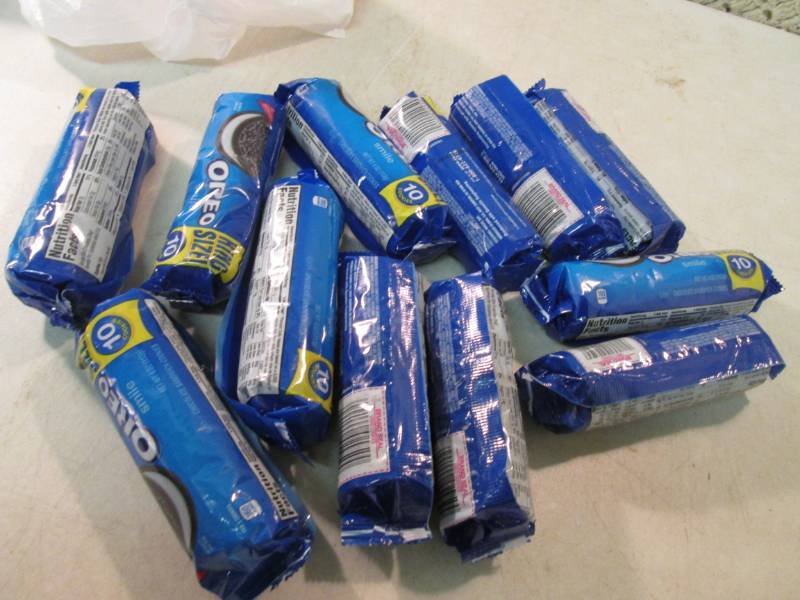 lot 188 image: 12 Packs of Oreo Cookies Best by Ma...