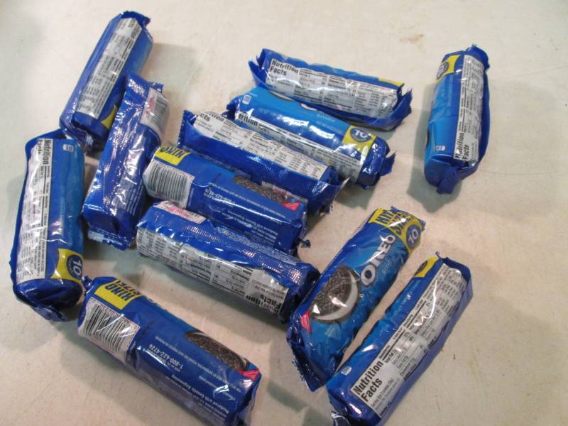 lot 189 image: 12 Packs of Oreo Cookies Best by Ma...