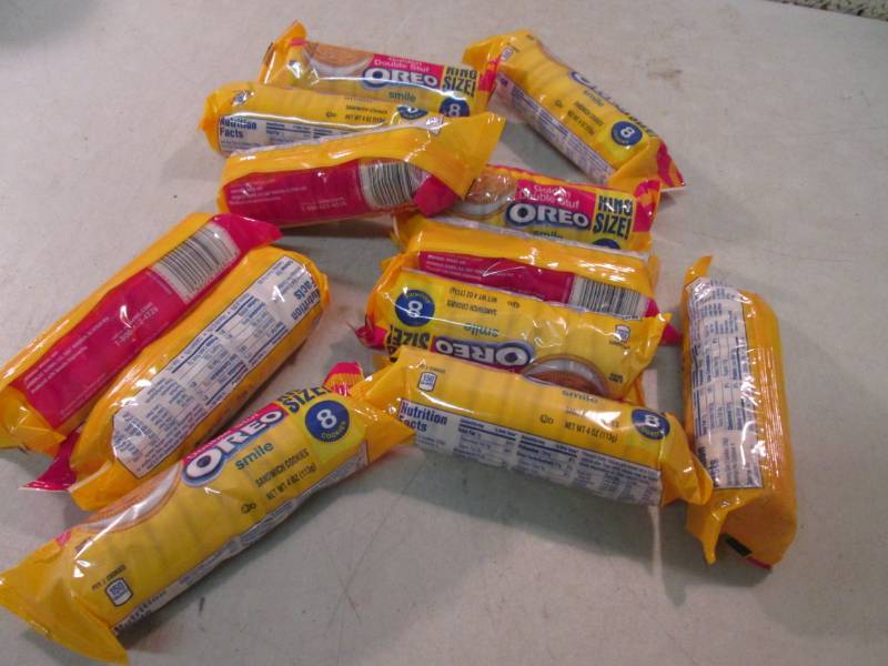 lot 200 image: 12 Packs of Golden Double Stuf Oreo...