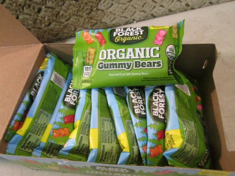 lot 202 image: Box of 12 Bags of Gummy Bears Best ...