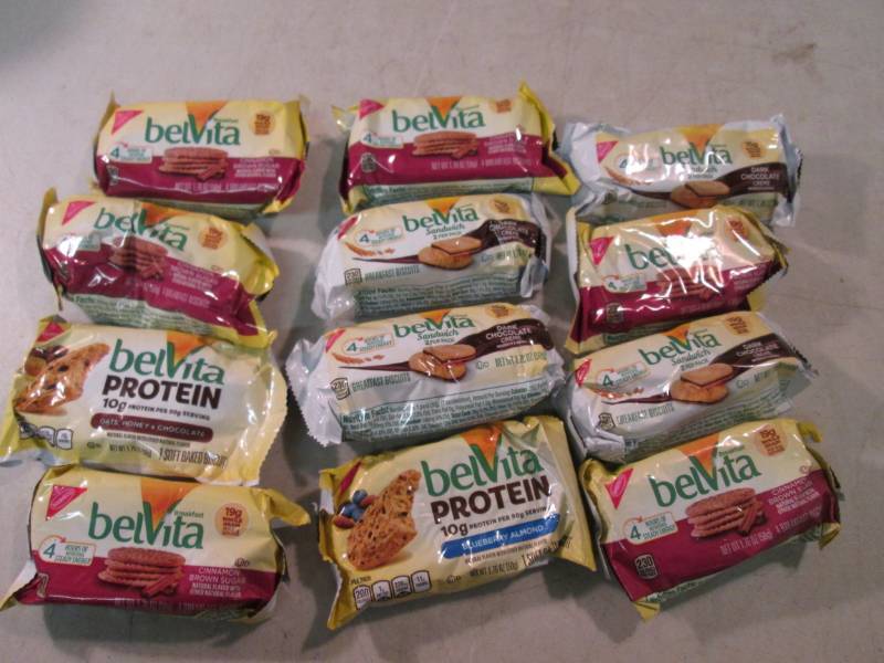 lot 215 image: 12 Assorted Belvita Breakfast Buscu...