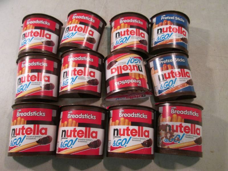 lot 216 image: 12 Nutella & Go with Breadsticks an...