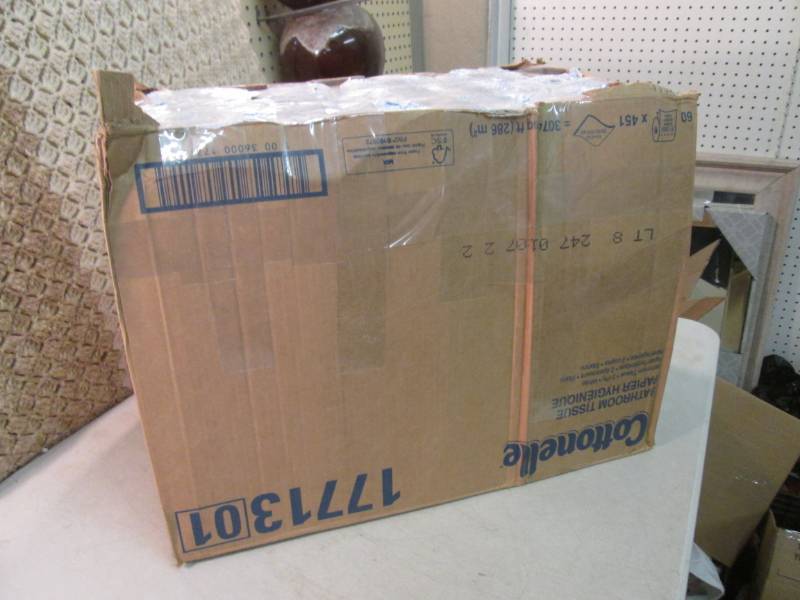 lot 258 image: Case with 58 Rolls of Bathroom Tiss...
