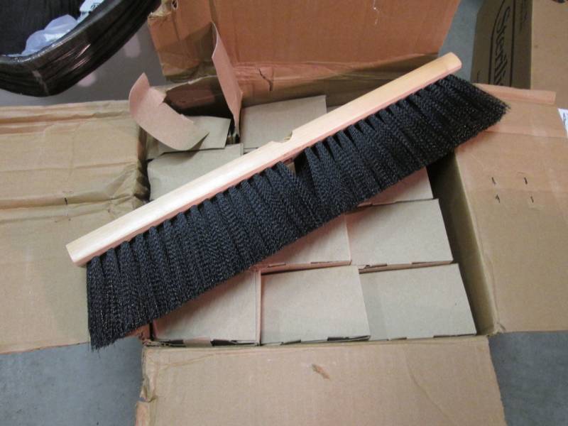 lot 259 image: Case of 12 Floor Broom Heads 18  A...