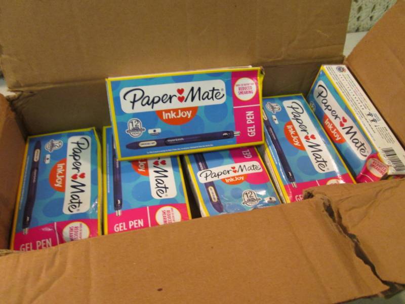 lot 261 image: 6 Boxes of Paper Mate Inkjoy Gel Pe...