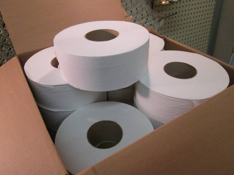 lot 282 image: Case of 12 Jumbo Rolls of Bathroom ...