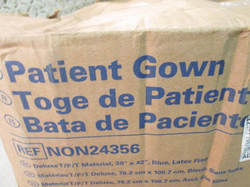 lot 288 image: Case of 50 Disposable Patient Gowns...
