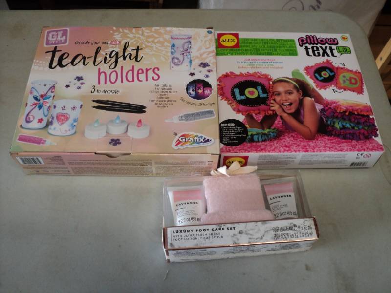 Tea Light Holders Kit, Pillow Text ...