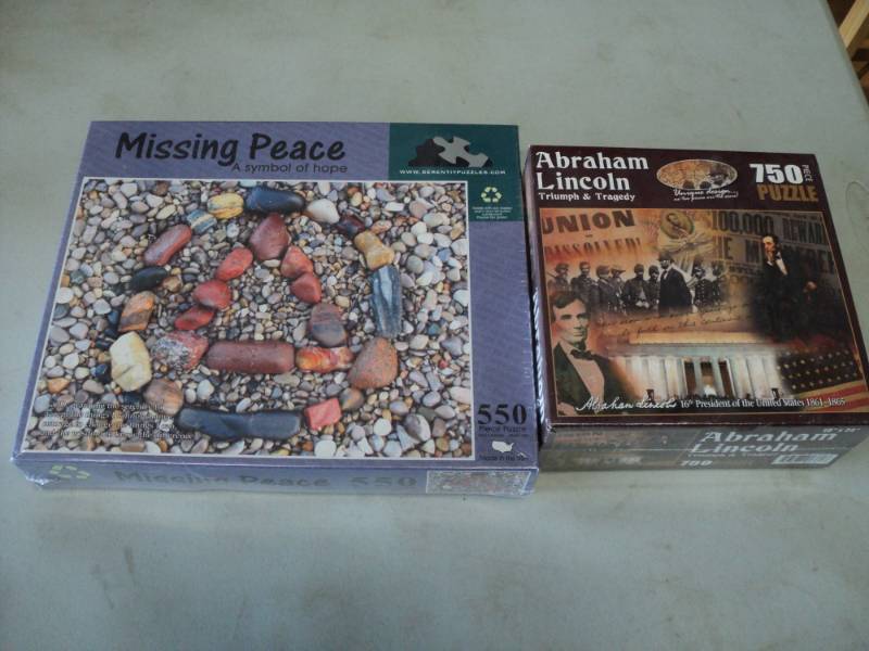 750 piece Abraham Lincoln Puzzle an...