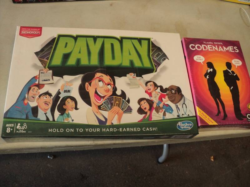 PayDay and Code Names Games...