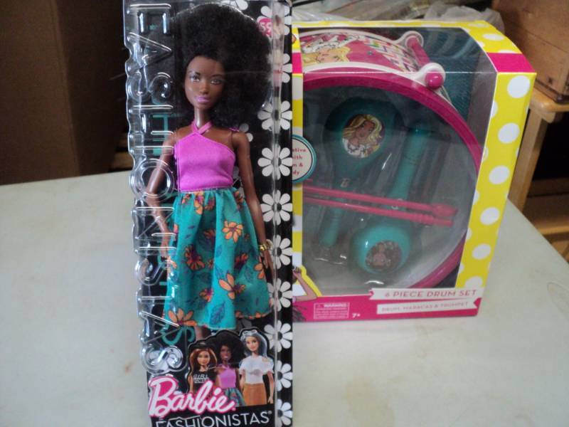 Barbie and Barbie Drum Set...