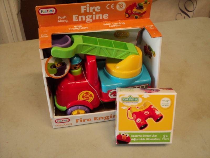 Fun time Fire Engine and Sesame Str...