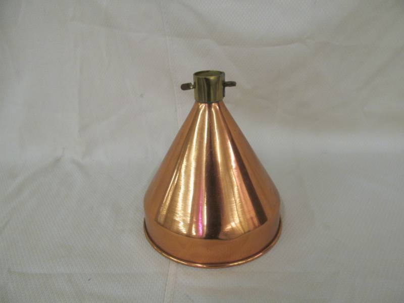 lot 67 image: vintage seamless copper funnel