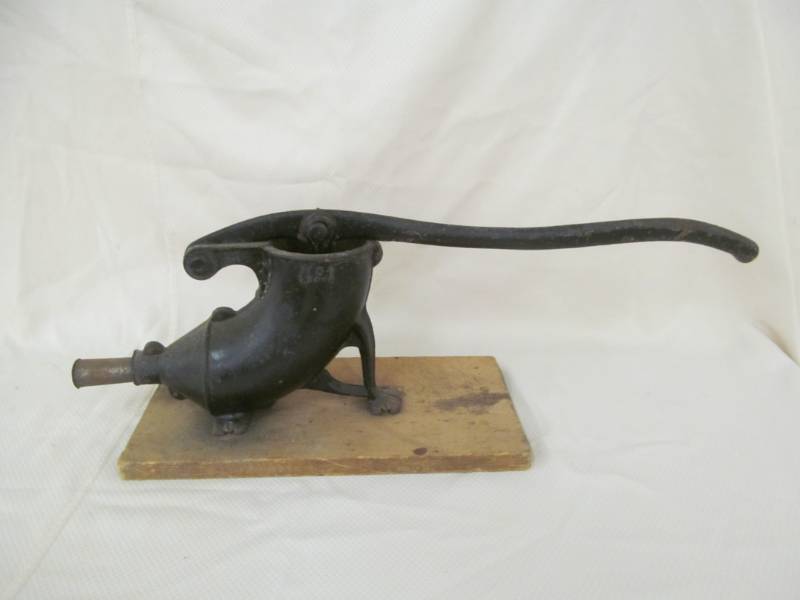 lot 72 image: vintage sausage stuffer