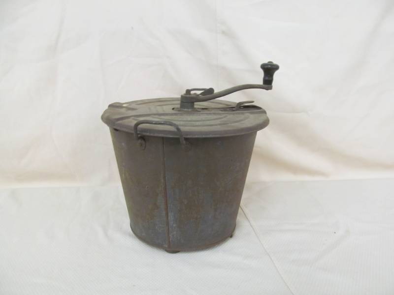 lot 107 image: vintage bread making bucket