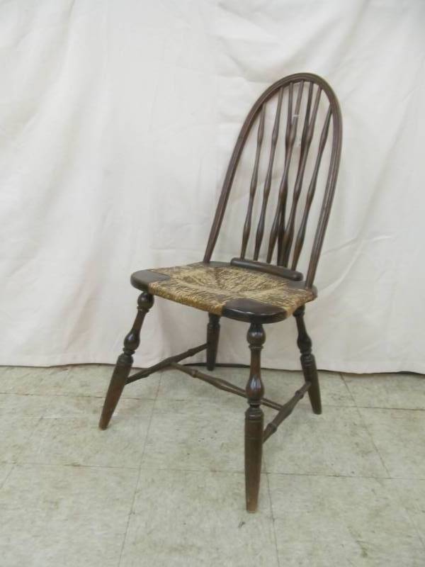 lot 155 image: vintage Cane seat chair