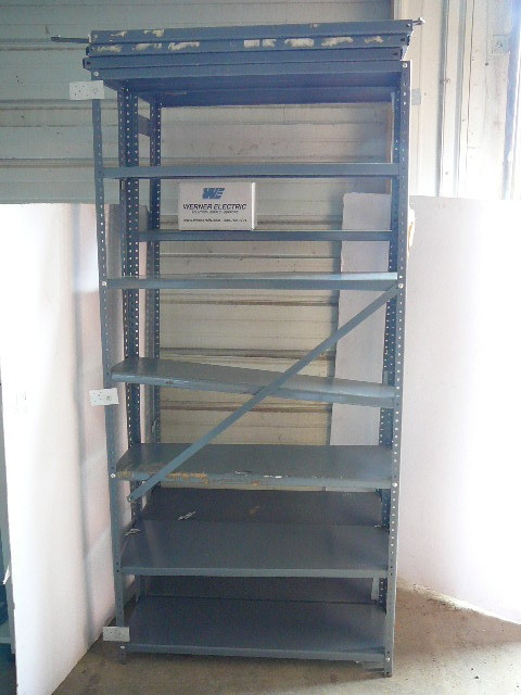 lot 112 image: 2 Metal Storage Shelves