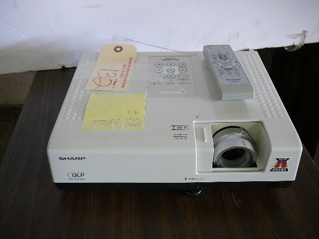 lot 132 image: Sharp DLP 3D Ready Texas Instruments Projector With Remote