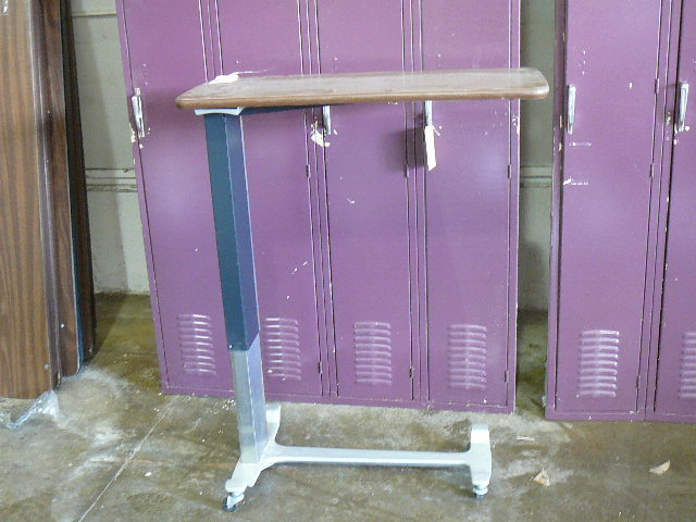 lot 134 image: Adjustable Hospital Table With Wheels