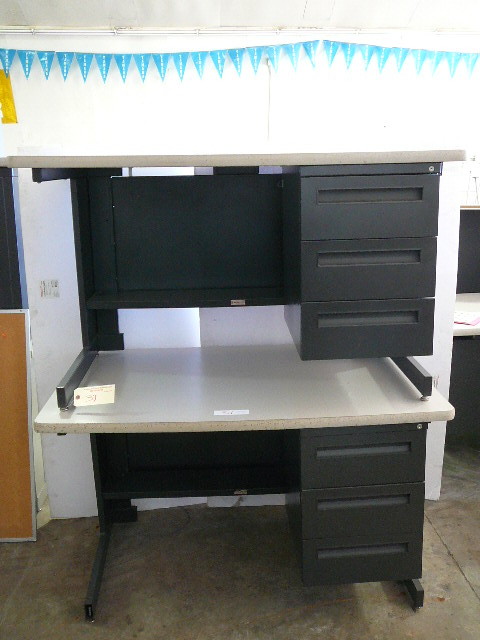lot 31 image: 2 WorkstationsDesk
