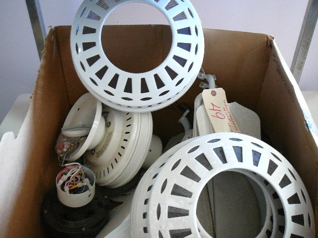 lot 49 image: Ceiling Fans With Extra Parts