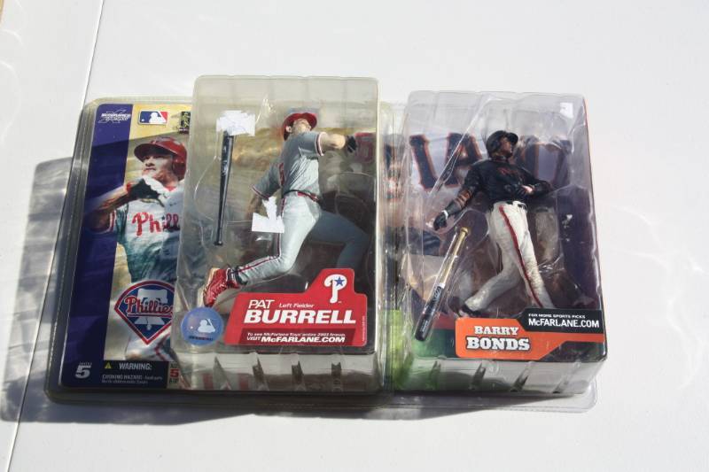 lot 21 image: McFarlane Figues Pat Burrell Barry Bonds