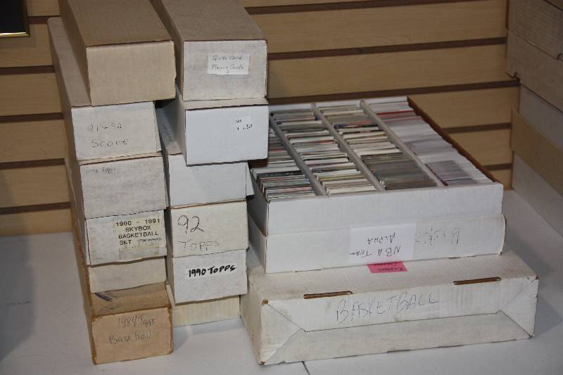 lot 27 image: Basketball Commons and Semistars Card Lot  Approx 15,000