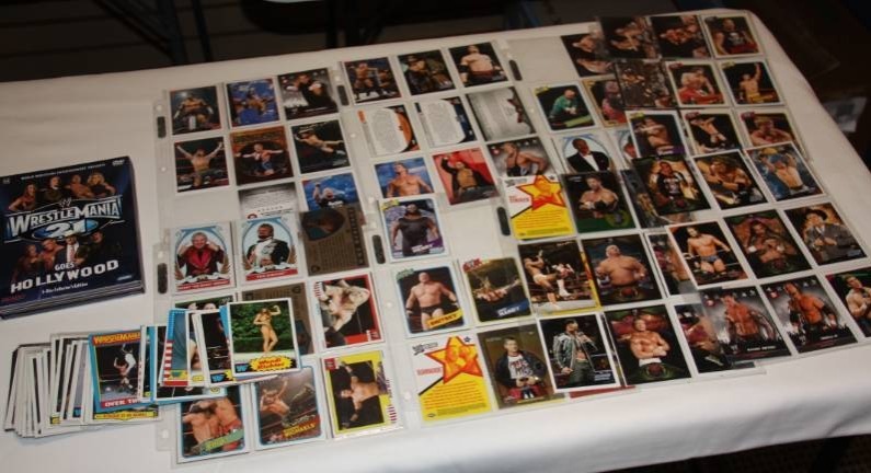 lot 35 image: WWF WWE Wrestling DVD and Card Lot