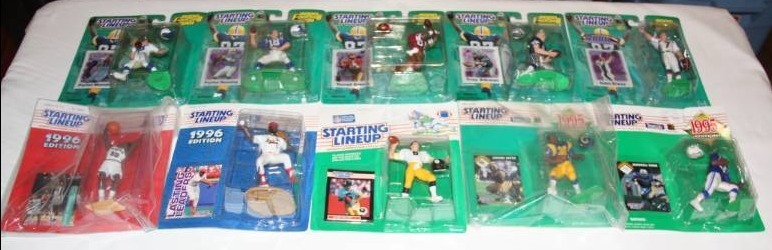 lot 37 image: Lot of Kenner Starting Lineup Figures  10 Figures