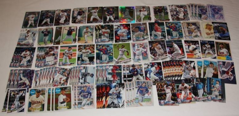 lot 48 image: Lot of Current Minnesota Twins Baseball Cards  104 Cards