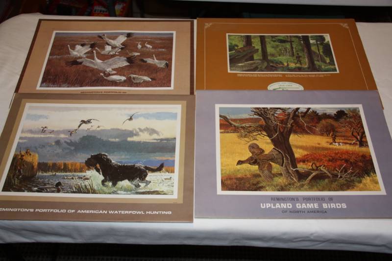 lot 79 image: Four Remington Art Print Collections  40 Prints