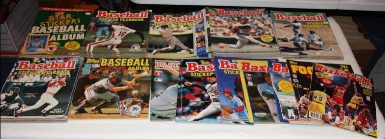 lot 85 image: Baseball Sticker Book Lot 35 Items