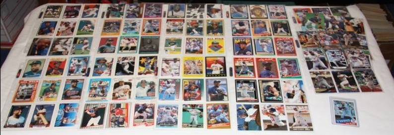 lot 91 image: 100 Different Kirby Puckett Cards Plus 1985 Topps Rookie Card