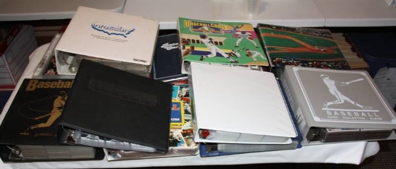 lot 95 image: Massive Lot of Three Ring Binders with Pages Full of Cards