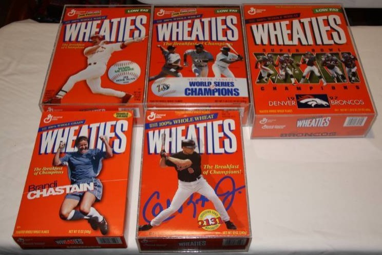 lot 107 image: Special Edition Wheaties Boxes Lot  5 Items