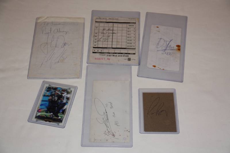 lot 110 image: Lot of Unknown Autographs  6 Items