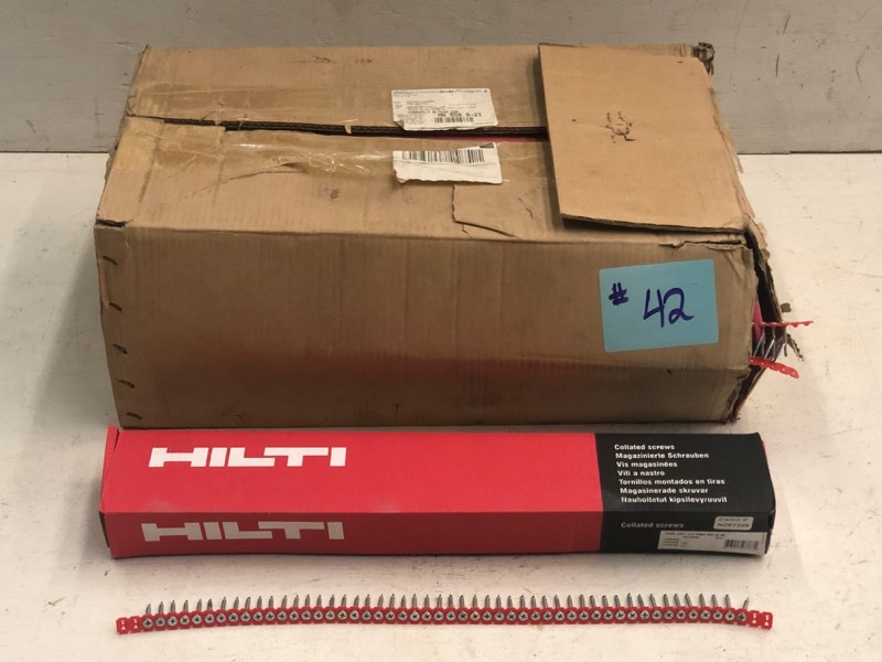 lot 42 image: (1) Case Of Hilti Drywall Screws