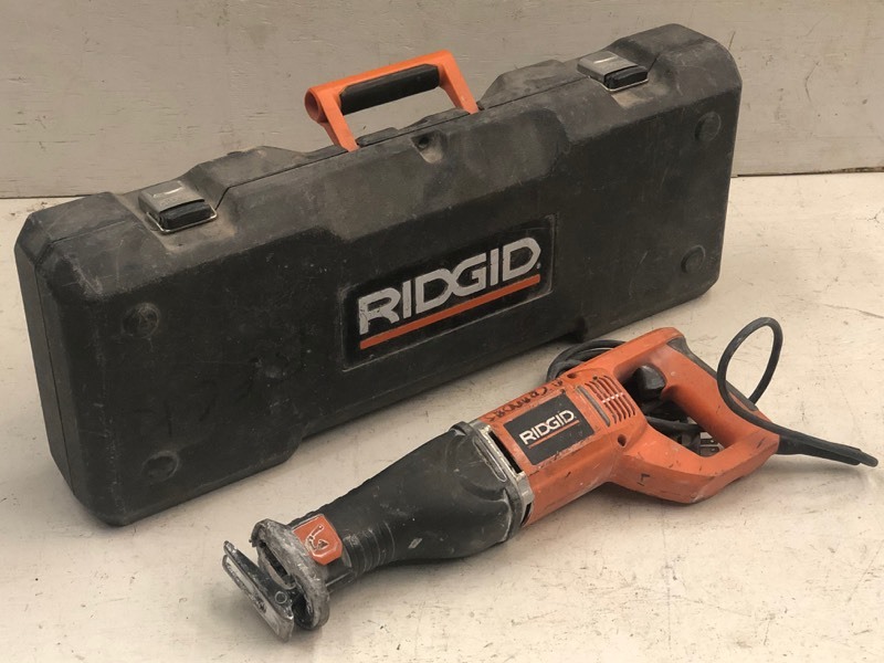 lot 61 image: Ridgid Reciprocating Saw