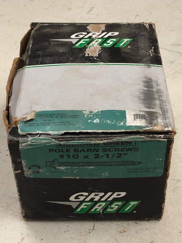 lot 78 image: (3) Boxes Of Grabber & Grip-Fast Screws