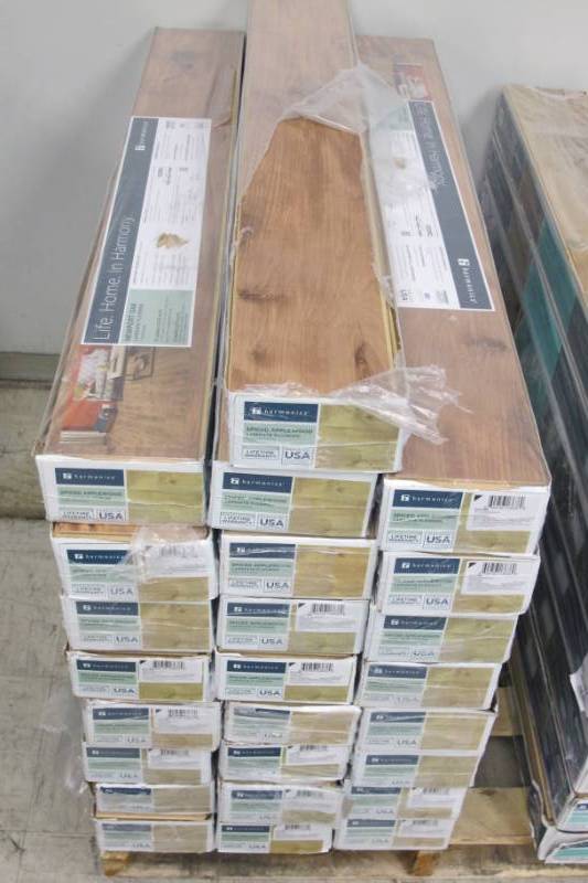 lot F5 image: Lot of Harmonics Spiced Applewood Laminate Flooring - 25 Boxes