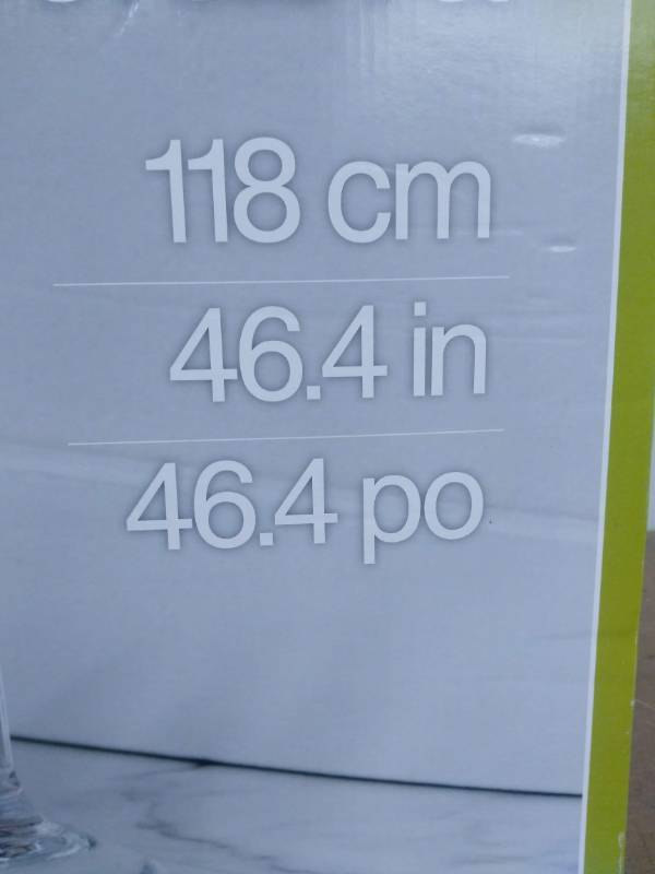 lot 16 image: 46.4 inch HUGE Wine Glass Decoration in box
