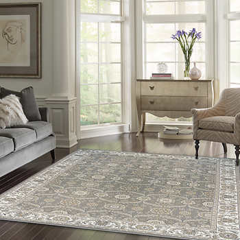 lot 2 image: Thomasville Marketplace Timeless Classic Ultra High Density Weave 710 x 10 Adona Gray Indoor Rug