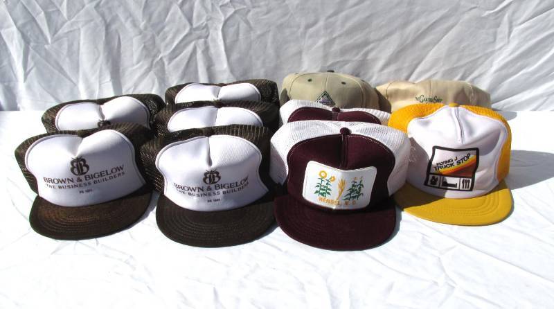 lot 19 image: Lot of 10 New Vintage Trucker and Baseball Hats