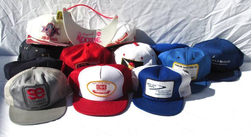 lot 20 image: Lot of Vintage Trucker and Baseball Hats