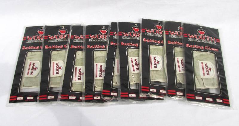 lot 89 image: Lot of New Vintage Worth Batting Gloves
